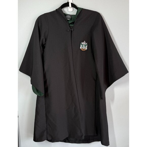 Authentic Universal Studios Harry Potter Robe Slytherin Adult XXXS Cloak Hooded - Picture 1 of 15